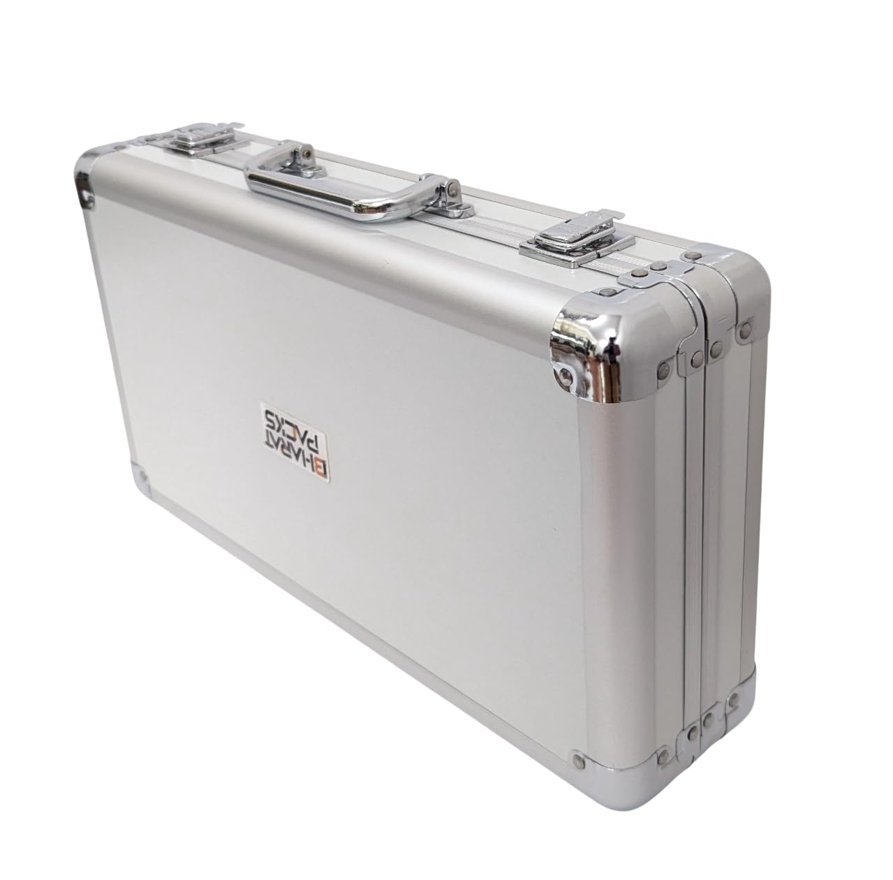 Aluminum Watch Case – Watch Storage Box with Leather Pillows & EVA Foam – Travel & Organizer Case (10 Slots) (Transparent)